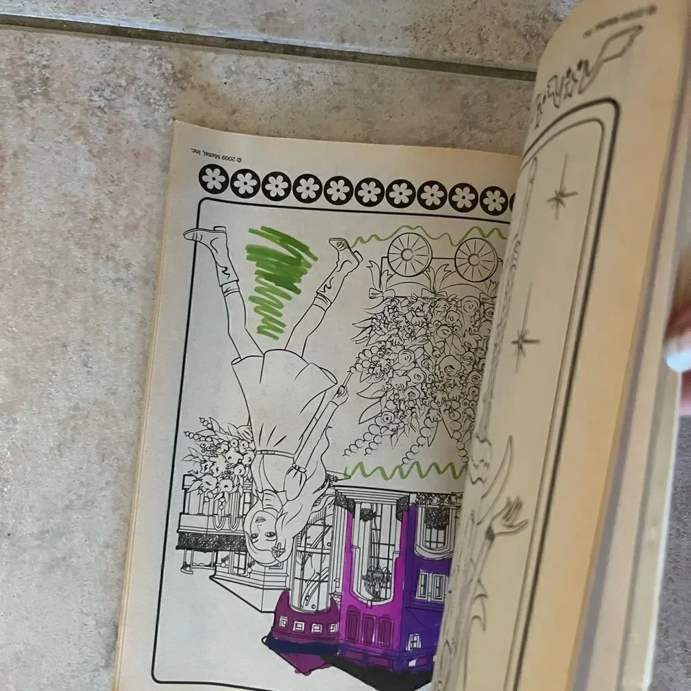 Vintage Barbie coloring book activities 2009